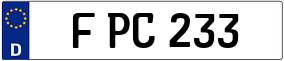 Trailer License Plate
